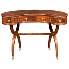 Mahogany Kidney Shaped Ladies Dressing Table