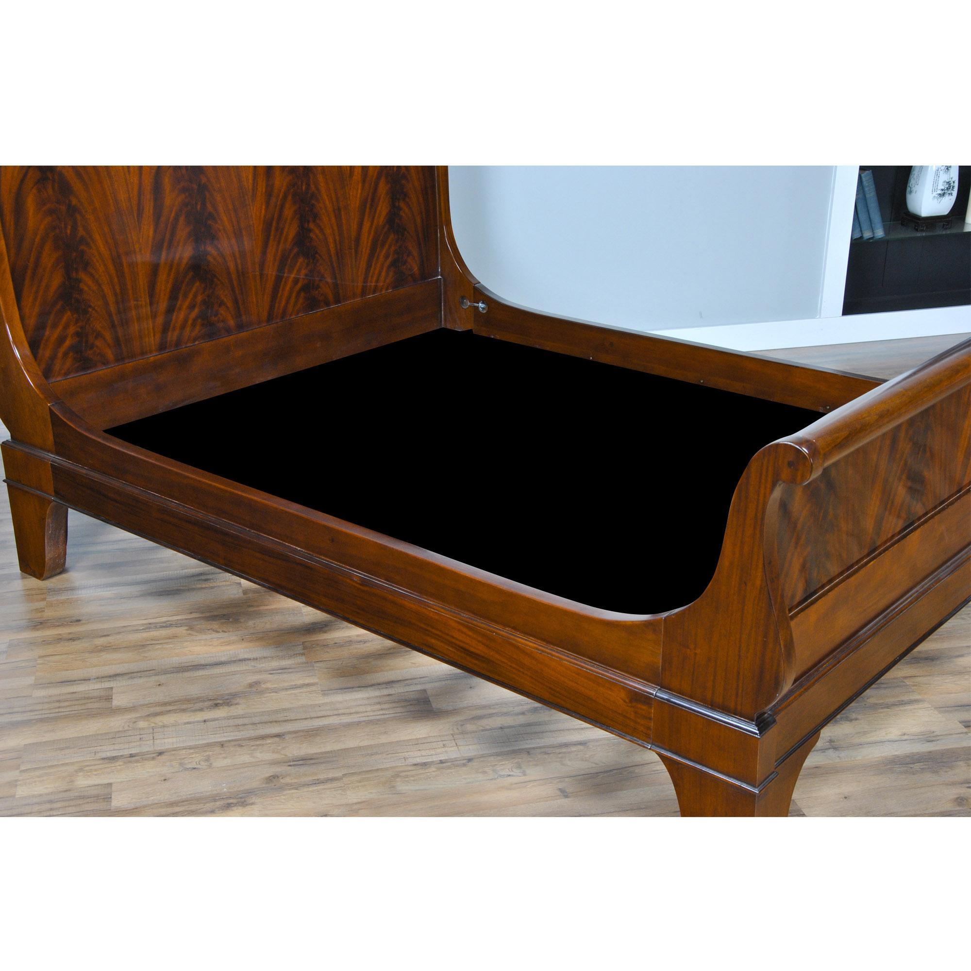 Mahogany King Size Sleigh Bed For Sale 3