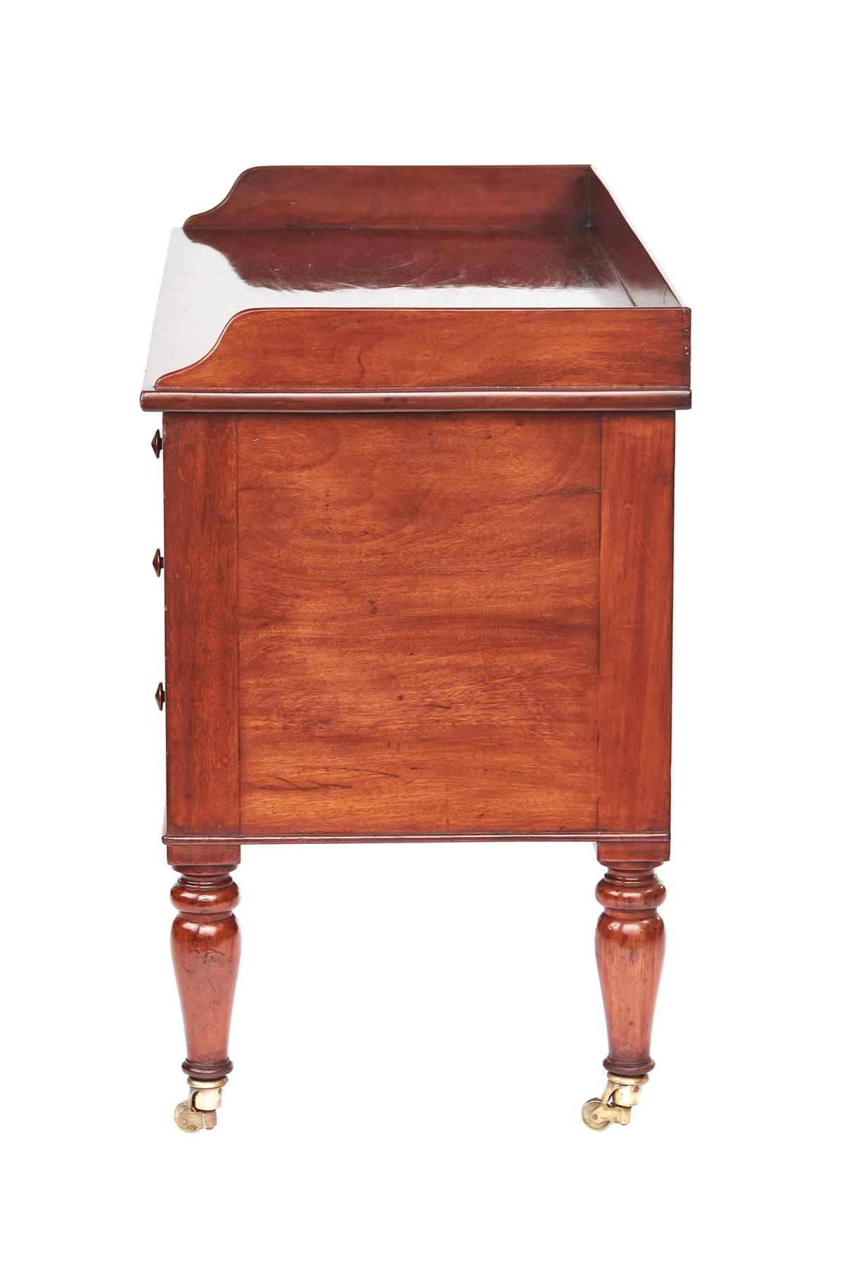 English Mahogany Kneehole Dressing Table by Wilkinsons