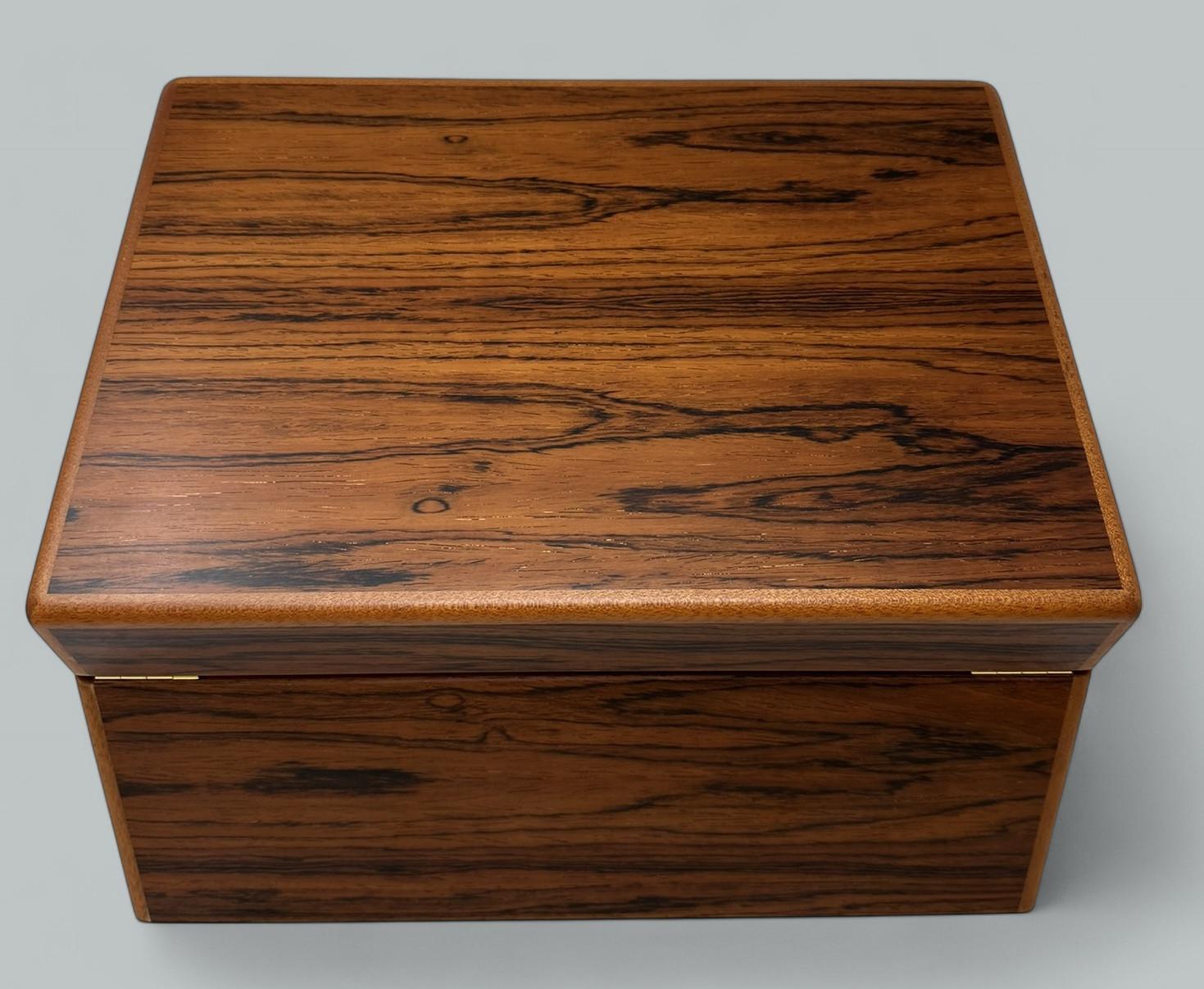 Mahogany Ladys Gentlemans Handmade Jewelry Casket Box Manning Ireland Irish New For Sale 8