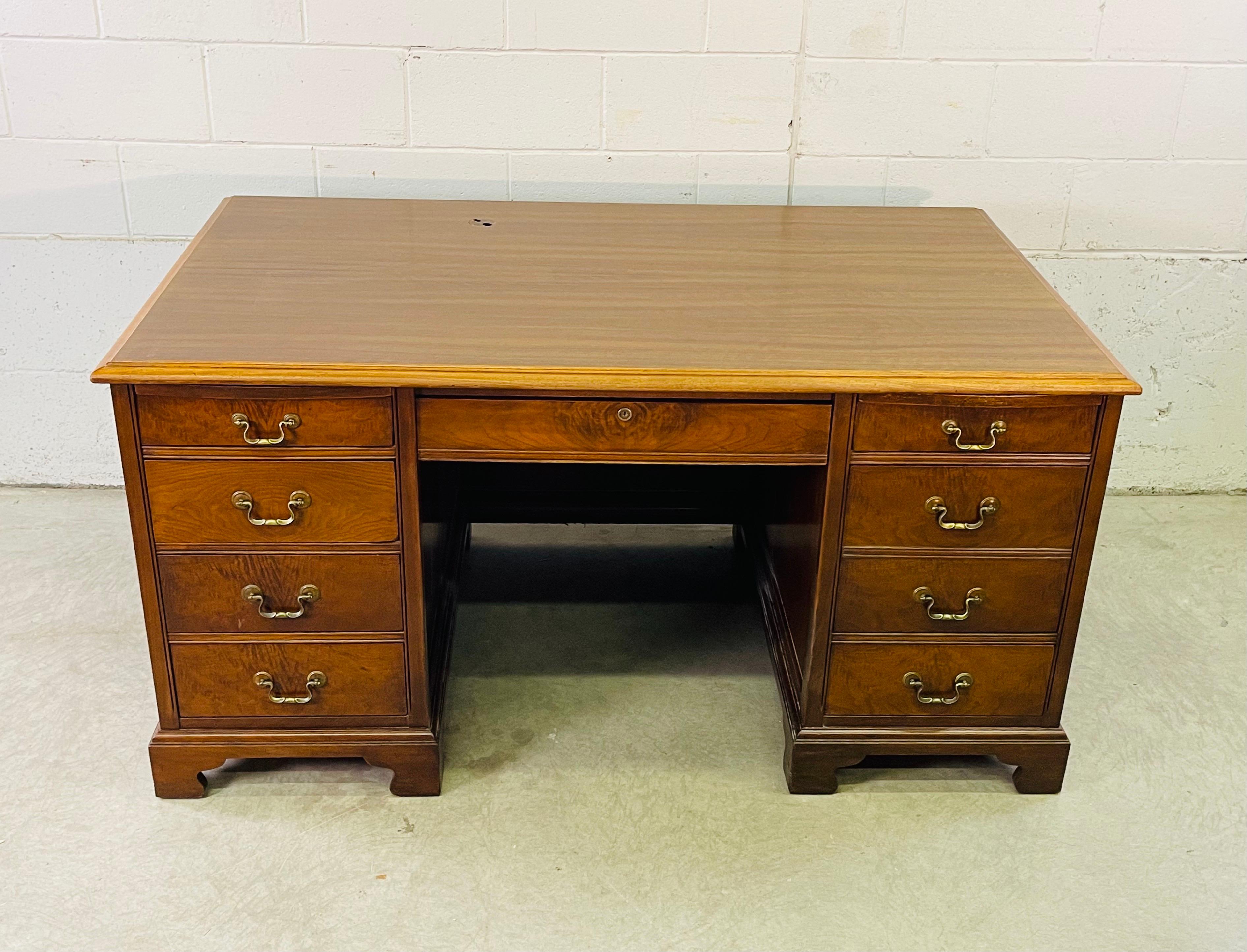 large mahogany desk