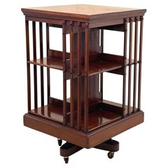 Mahogany Late 19th Century Revolving Bookcase