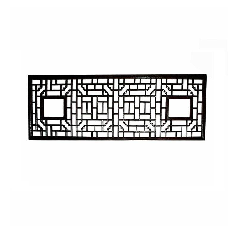 A lattice panel hand-crafted out of Yumu wood (Northern Elm). Hong Kong, early 20th Century. 

Originally used in homes as window gates, to allow air flow while preserving privacy, lattice panels were a staple in Asian earlier architecture. Simple