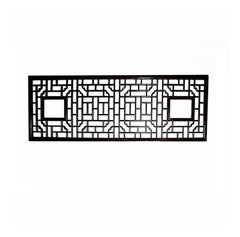 Hand-Carved Wood Lattice Panel, Early 20th Century
