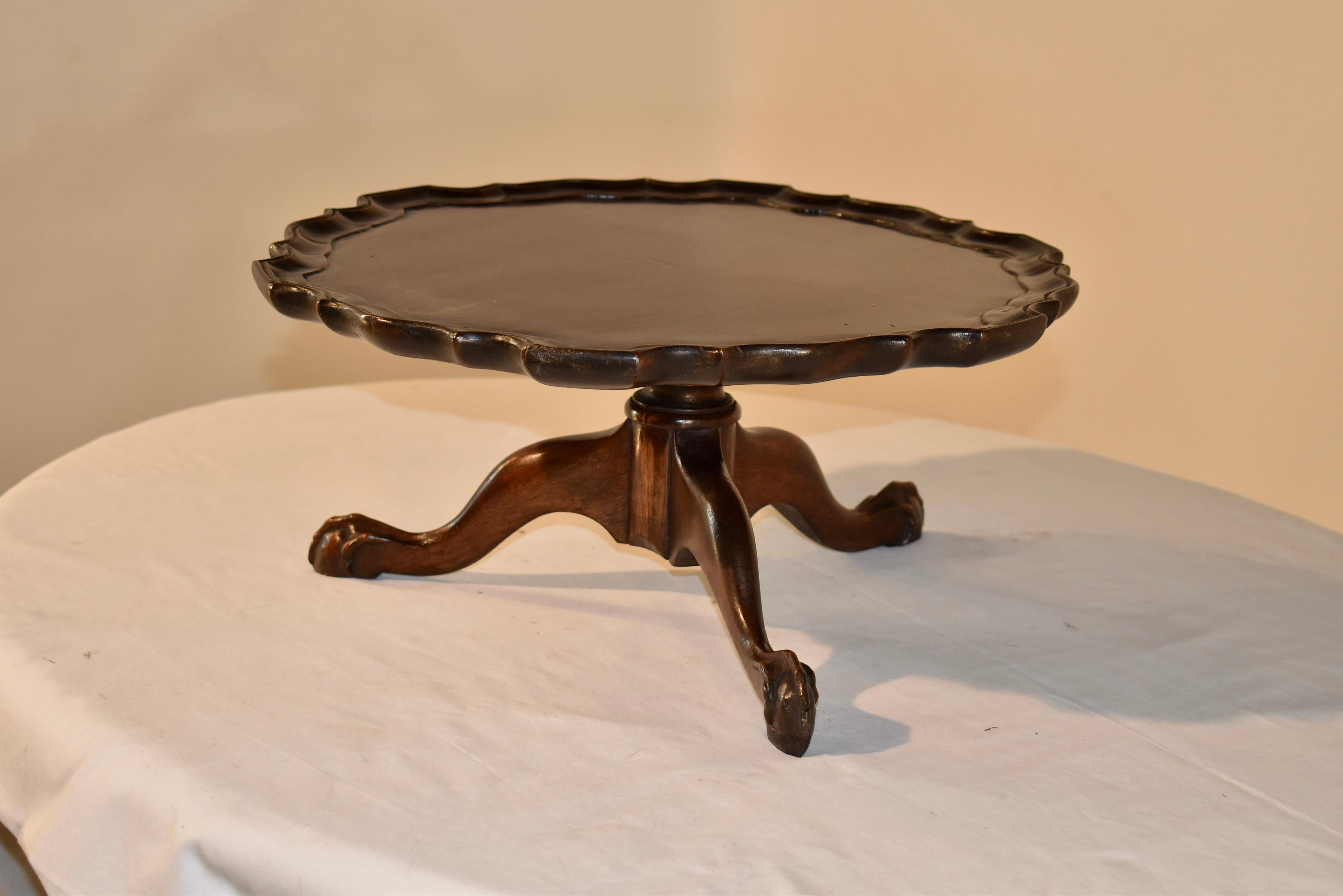 Edwardian Mahogany Lazy Susan from England, c. 1900 For Sale