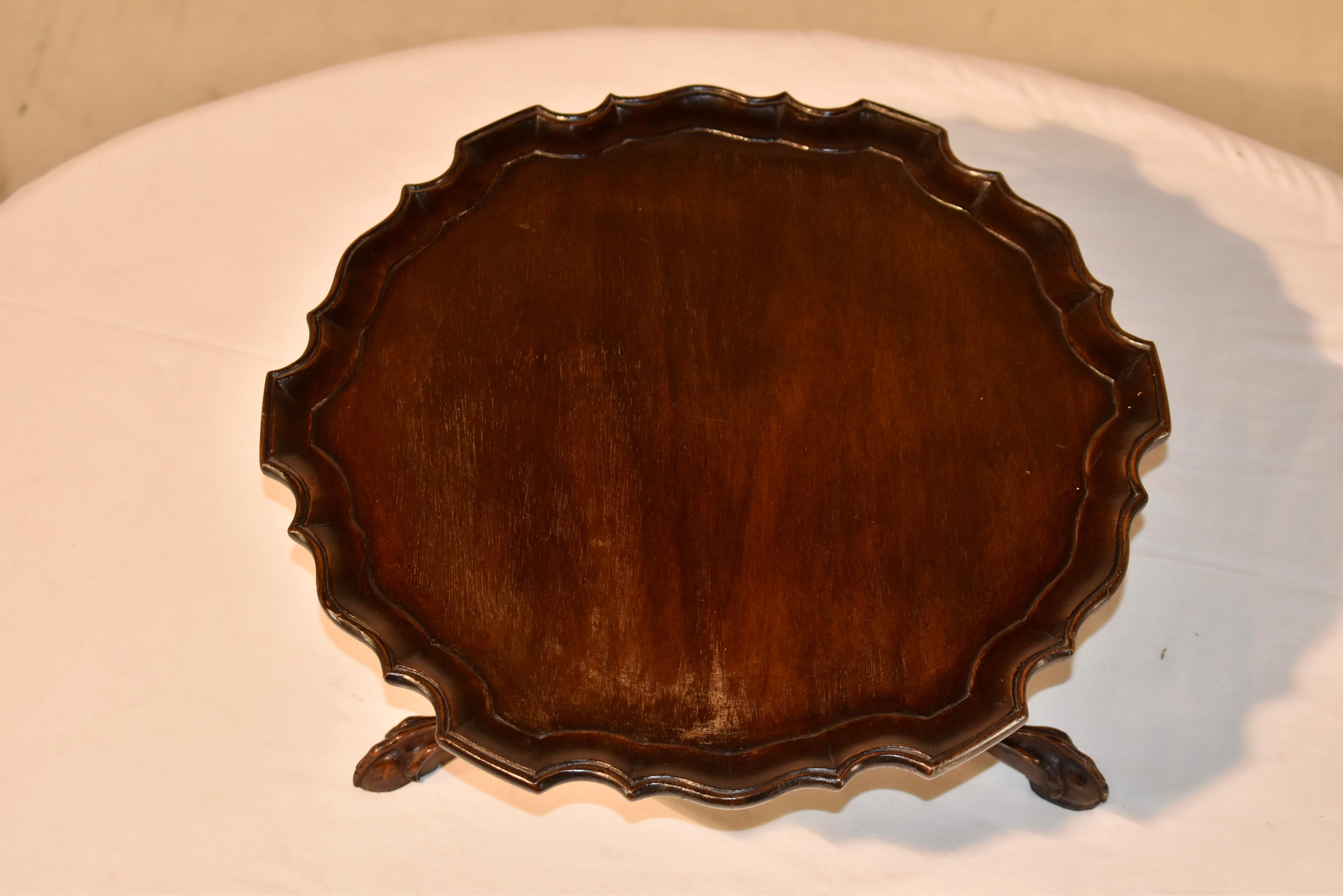 Mahogany Lazy Susan from England, c. 1900 For Sale 2