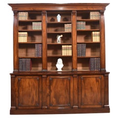Bibliotheks Bücherregal aus Mahagoni