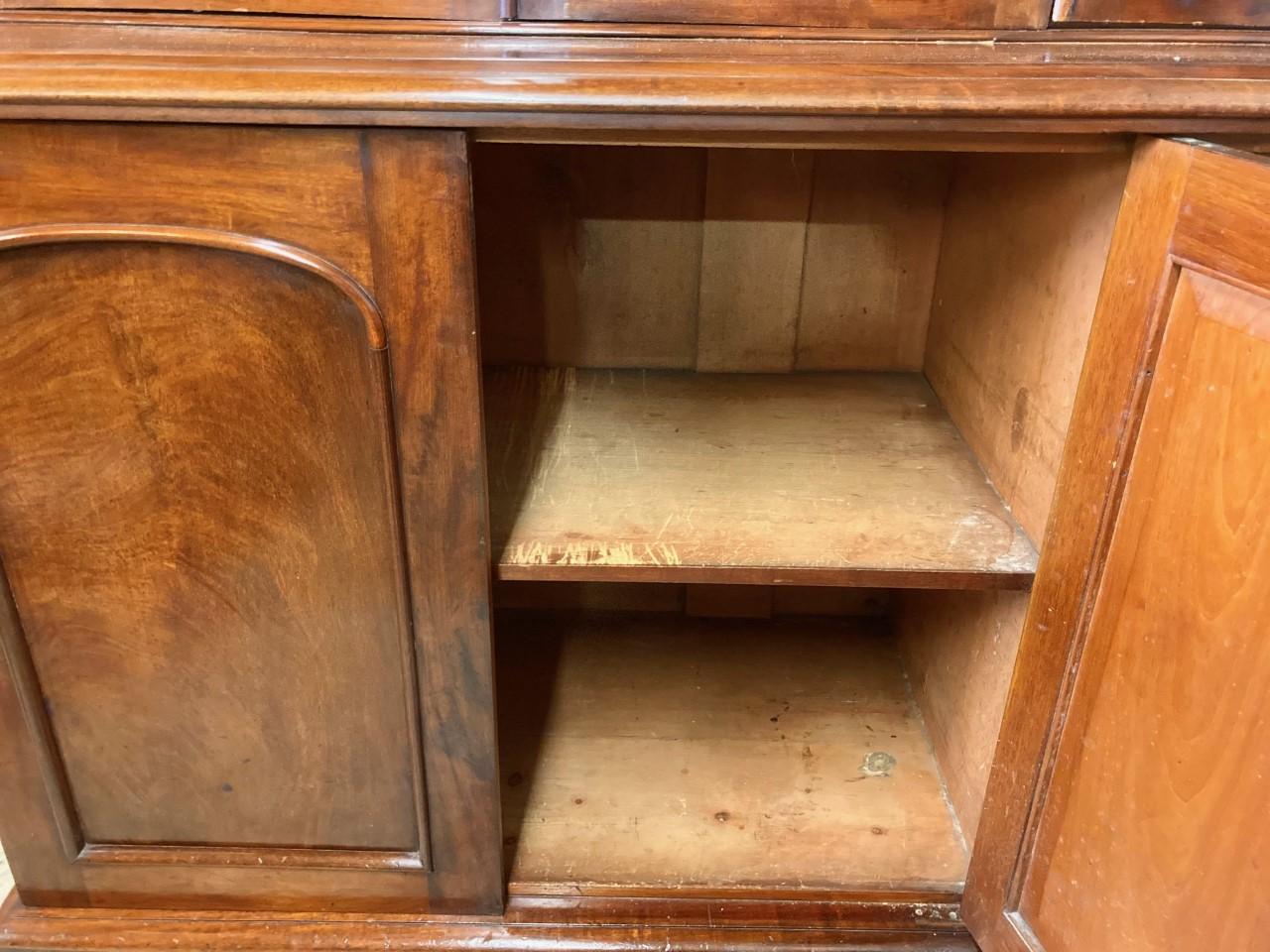 Mahogany Library Bookcase, Original  Bookcase, English, circa 1860 In Good Condition In Honiton, Devon
