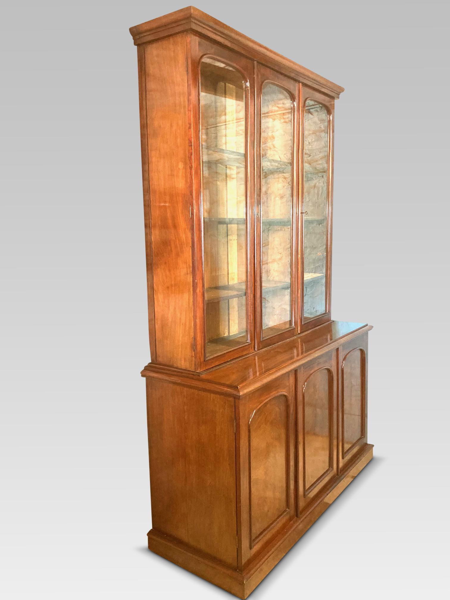 Mahogany Library Bookcase, Original  Bookcase, English, circa 1860 2