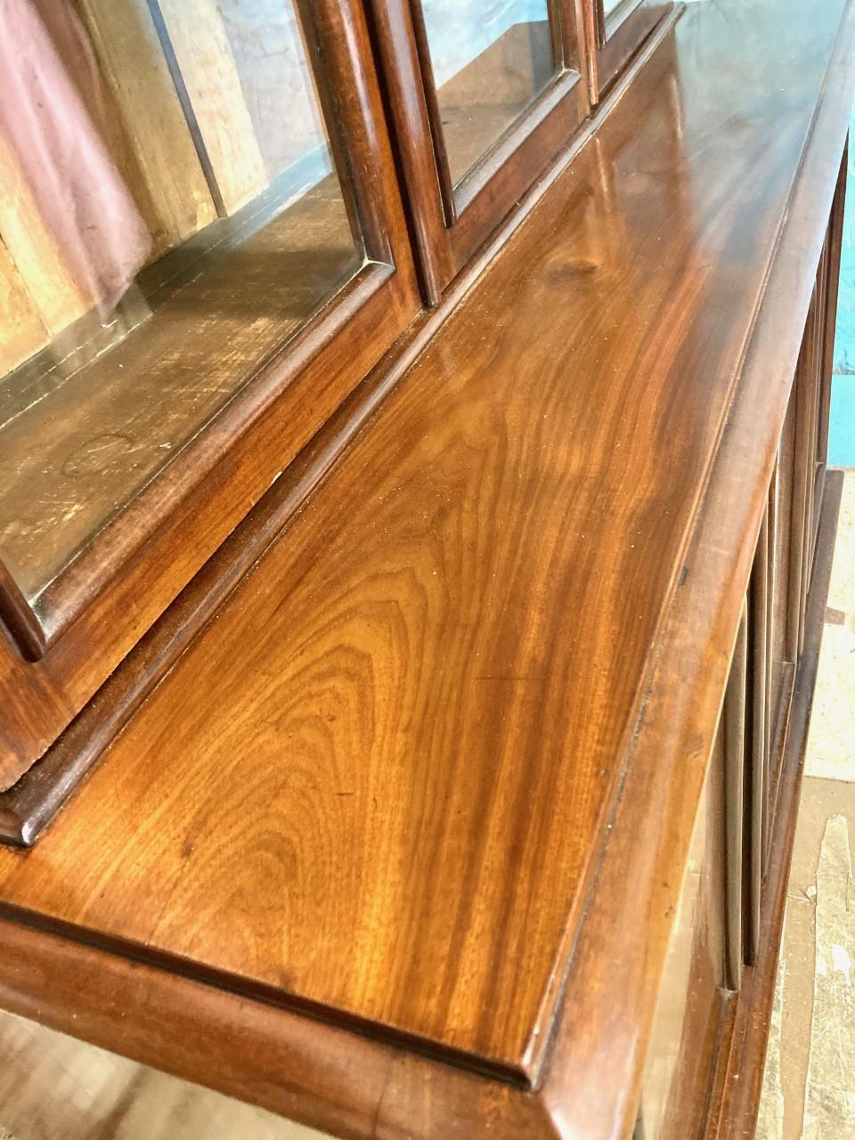 Mahogany Library Bookcase, Original  Bookcase, English, circa 1860 3