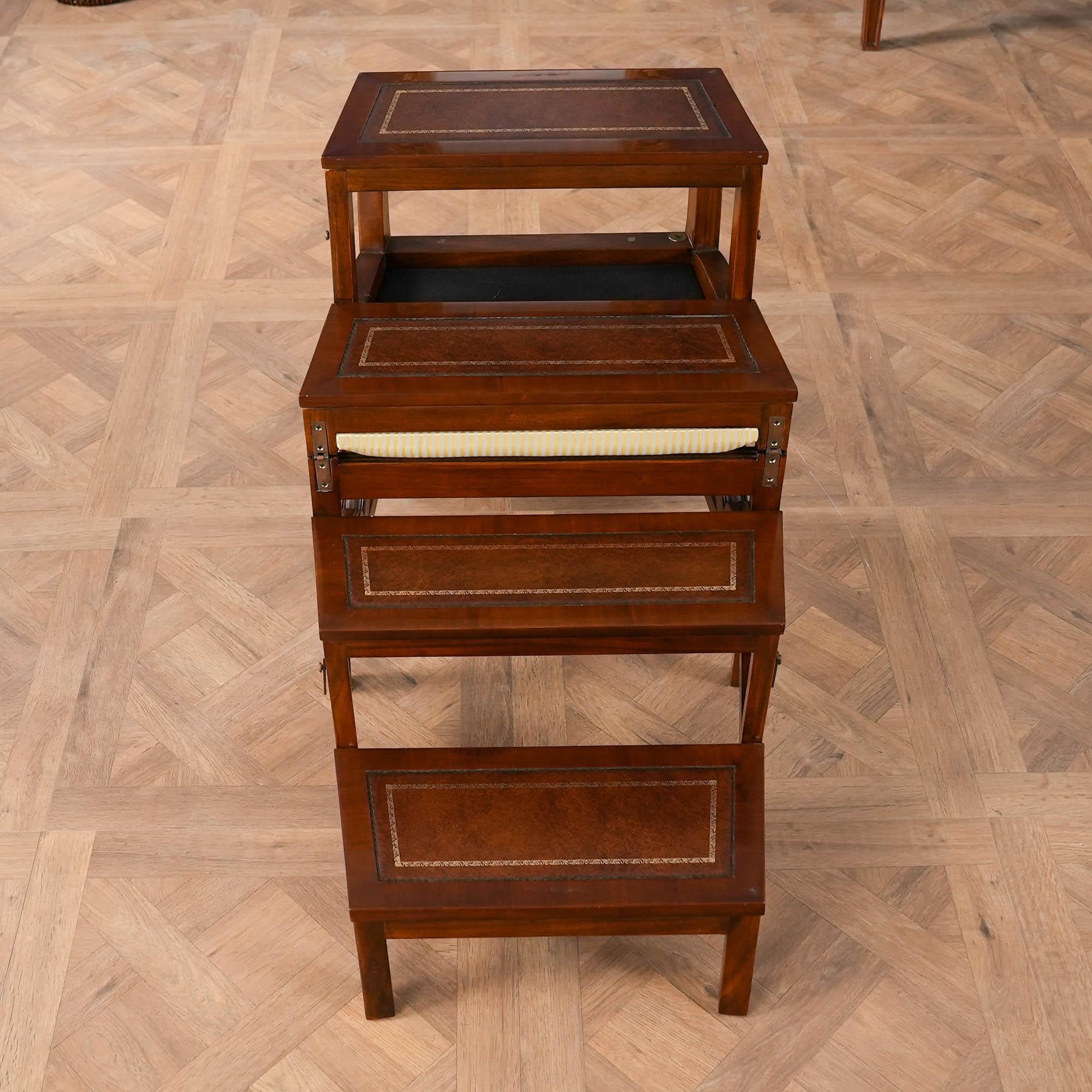 Mahagoni-Bibliotheksstuhl im Angebot 8