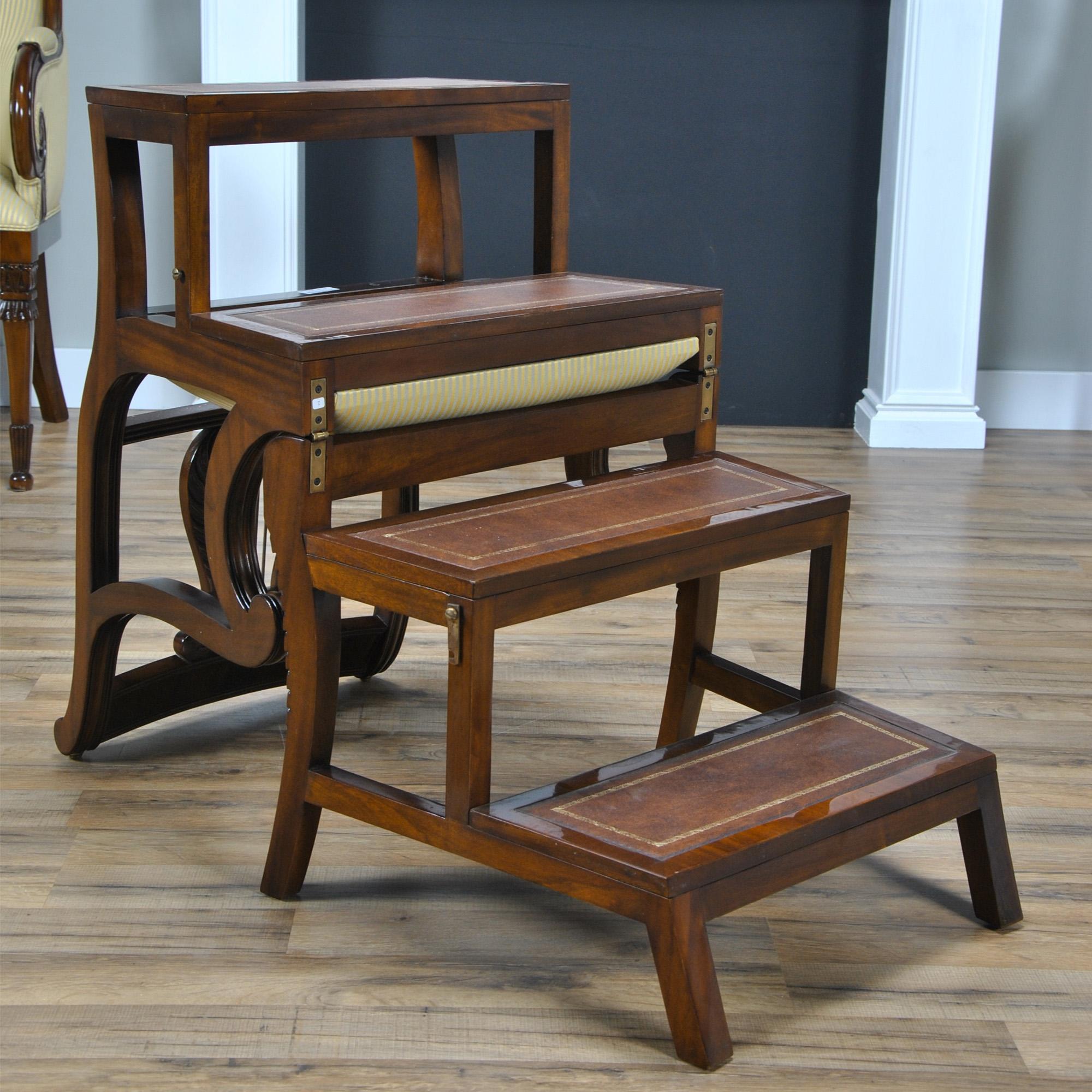 Contemporary Mahogany Library Chair  For Sale