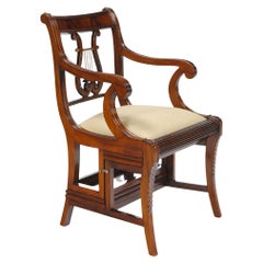 Mahogany Library Chair 