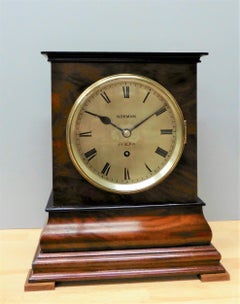 Mahogany Library Fusee Bracket Clock by Norman, Pimlico