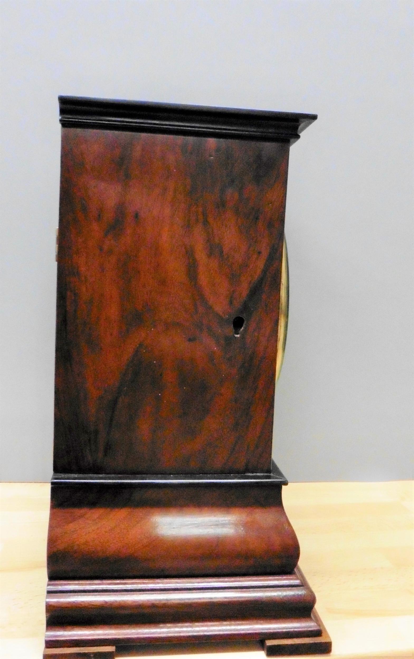 British Mahogany Library Fusee Bracket Clock by Norman, Pimlico For Sale