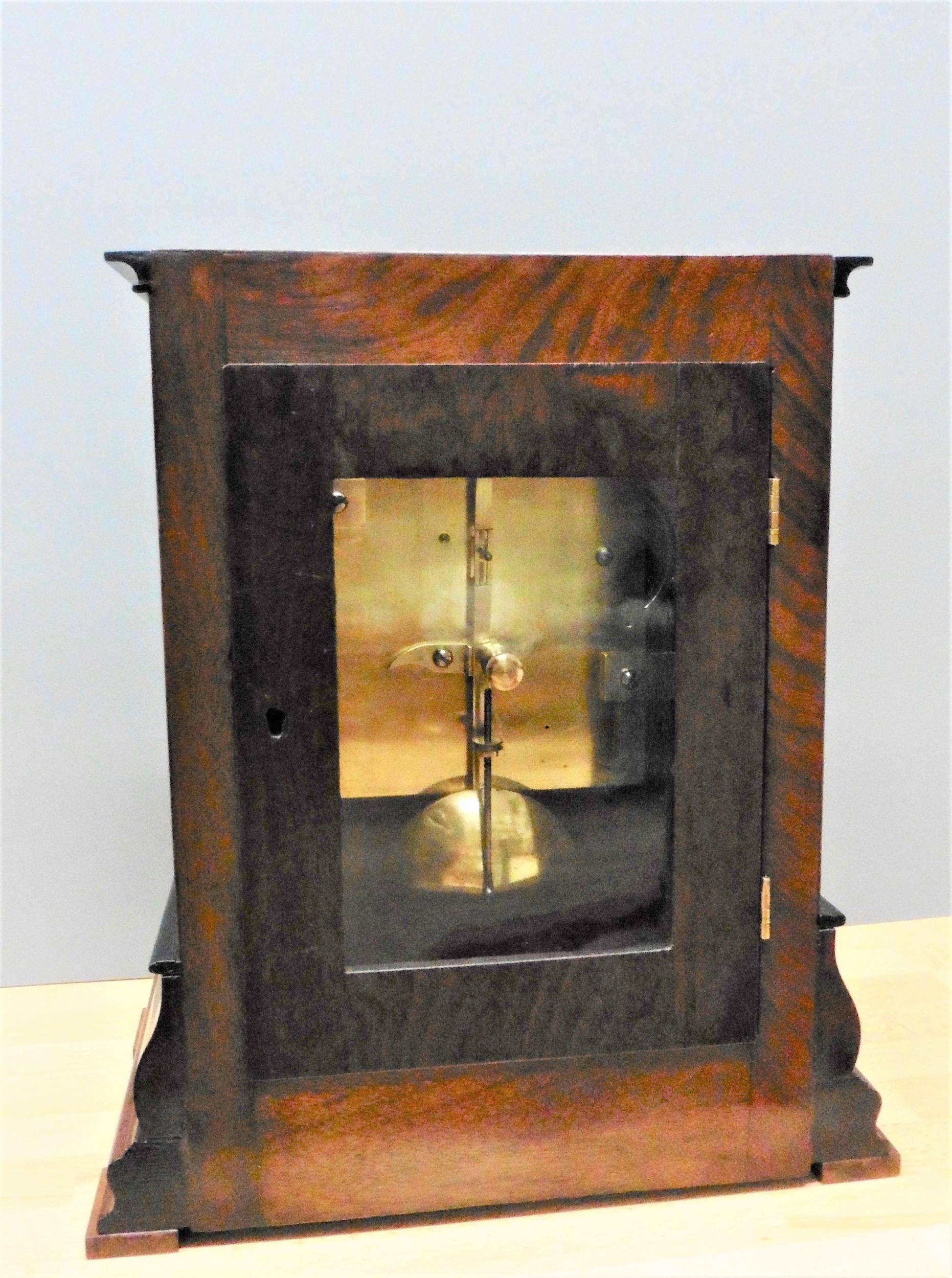 Mahogany Library Fusee Bracket Clock by Norman, Pimlico In Good Condition For Sale In Norwich, GB