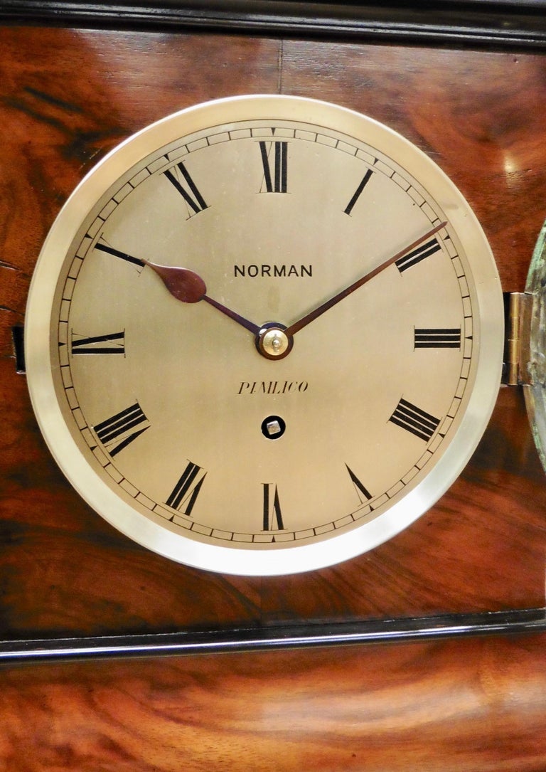 Mahogany Library Fusee Bracket Clock by Norman, Pimlico For Sale at 1stDibs