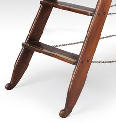 Mahogany Library Steps -