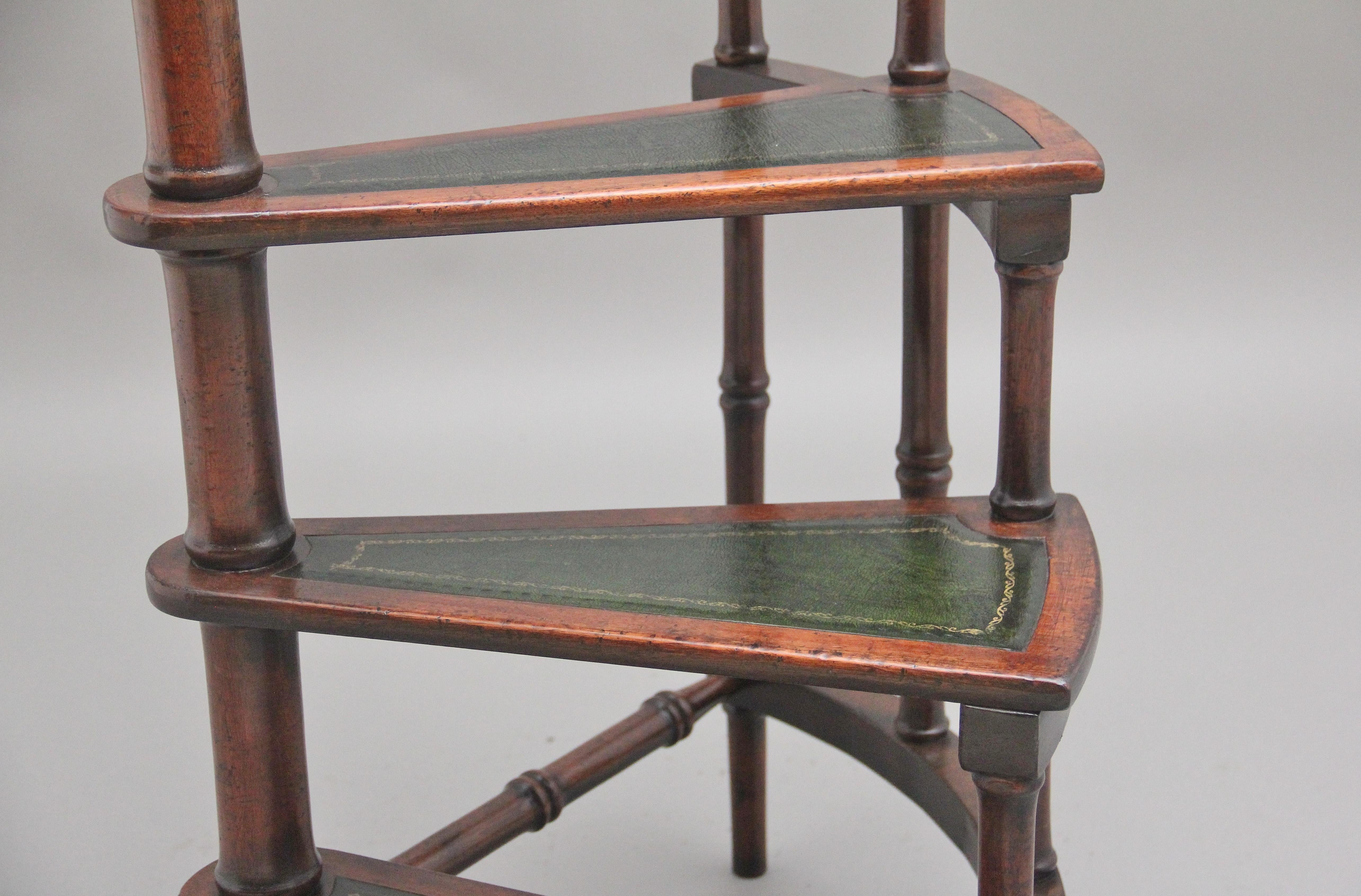 Mahogany library steps For Sale 2