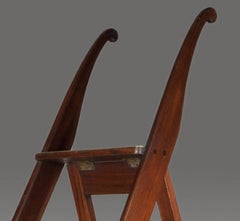 Mahogany Library Steps in the Regency Manner