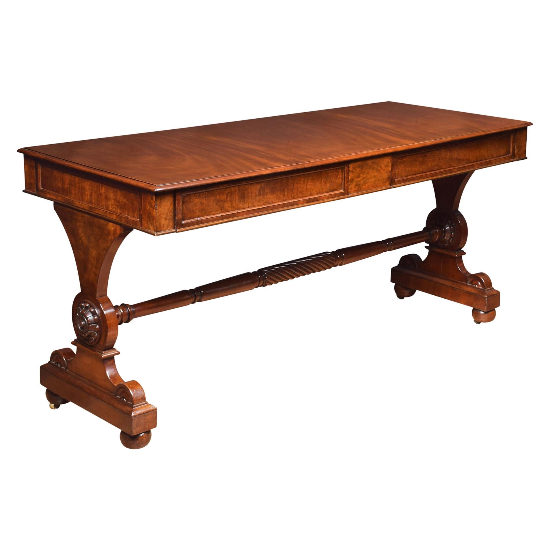 vintage library table for sale