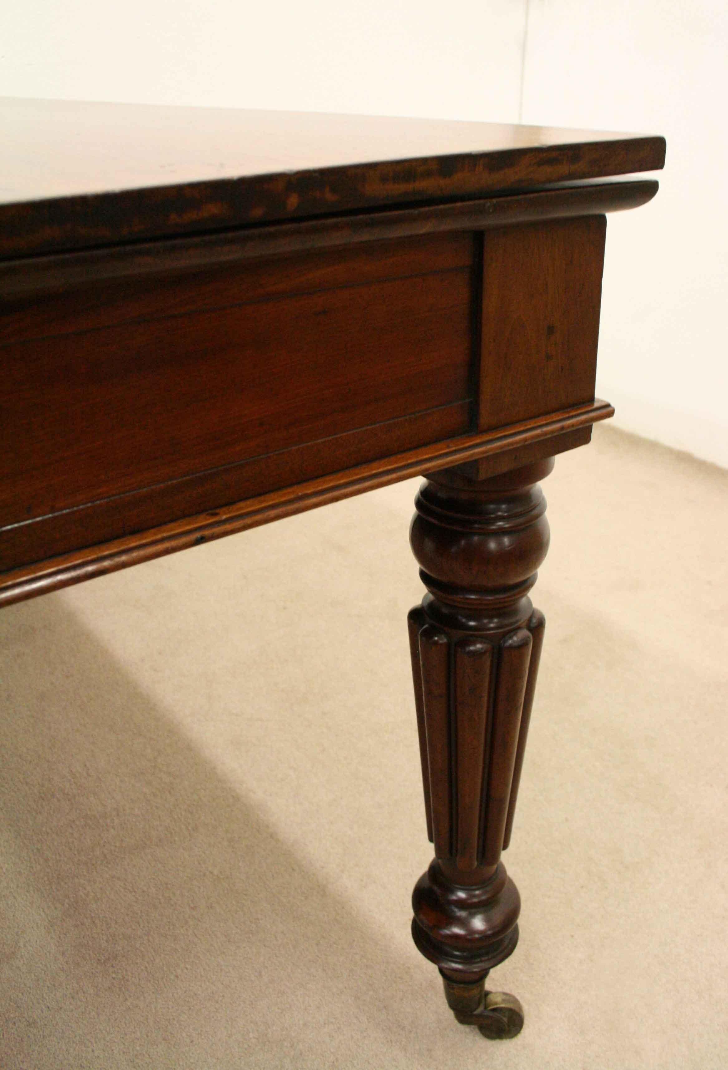 Mahogany Library Table or Pull Out Table after Gillows of Lancaster For Sale 3