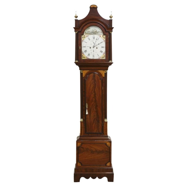 Mahogany Longcase Clock by Mummery, Dover For Sale at 1stDibs