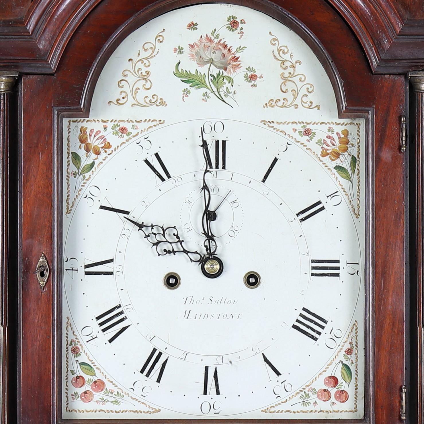 George III Mahogany Longcase Clock, Maidstone, Kent, UK
