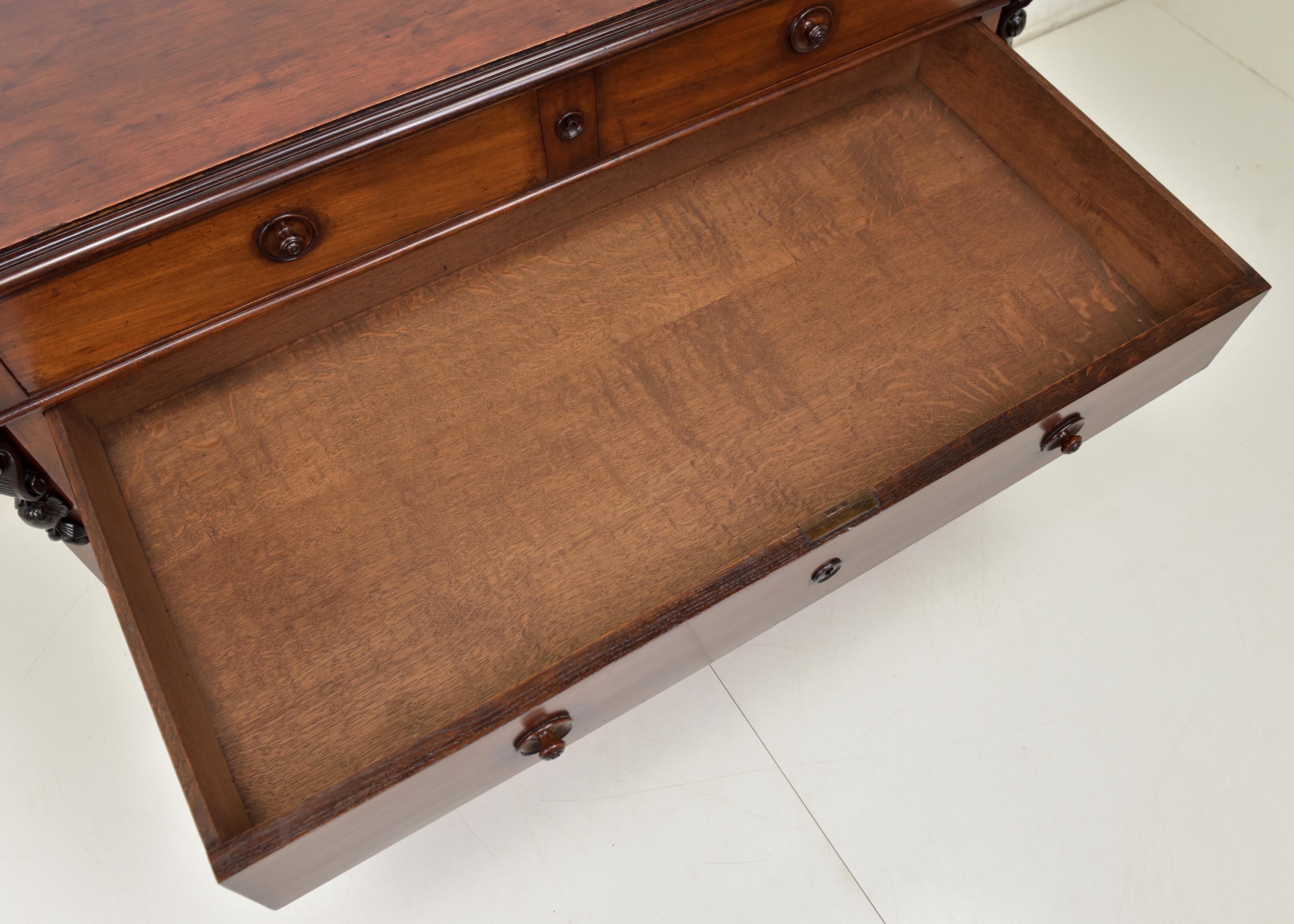 Late 19th Century Mahogany Louis Philippe Drawer Chest from 1870