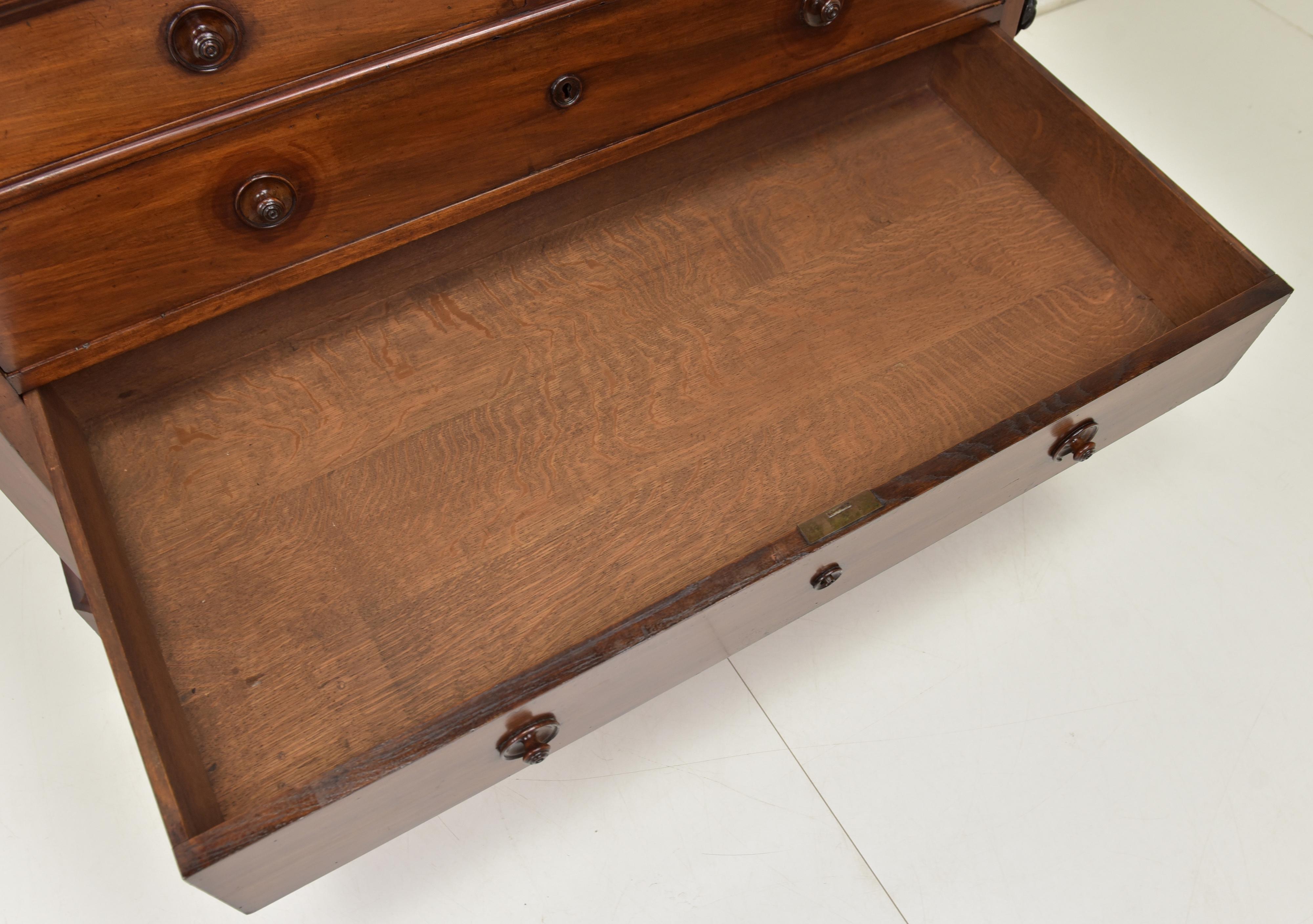 Mahogany Louis Philippe Drawer Chest from 1870 1