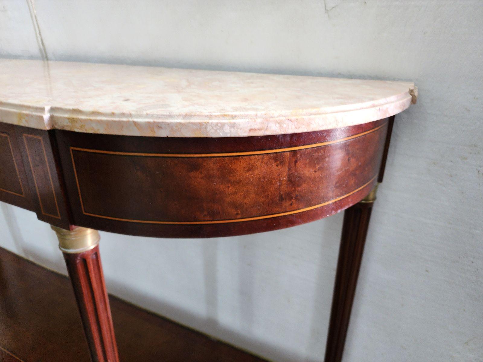 Mid-20th Century Mahogany Louis XVI Style Console For Sale