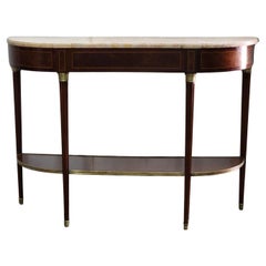 Console de style Louis XVI en acajou