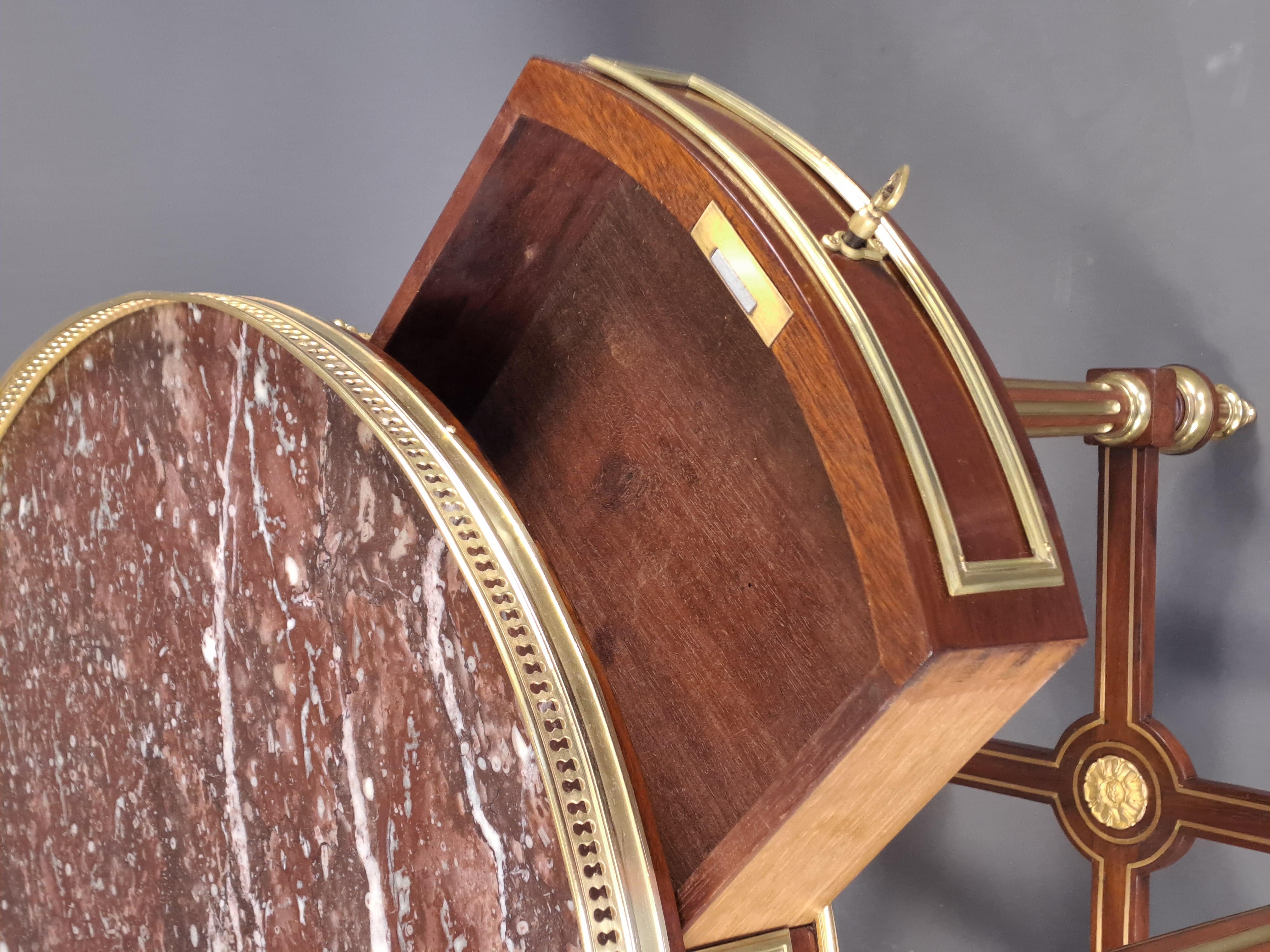 Mahogany Louis XVI Style Gueridon For Sale 2