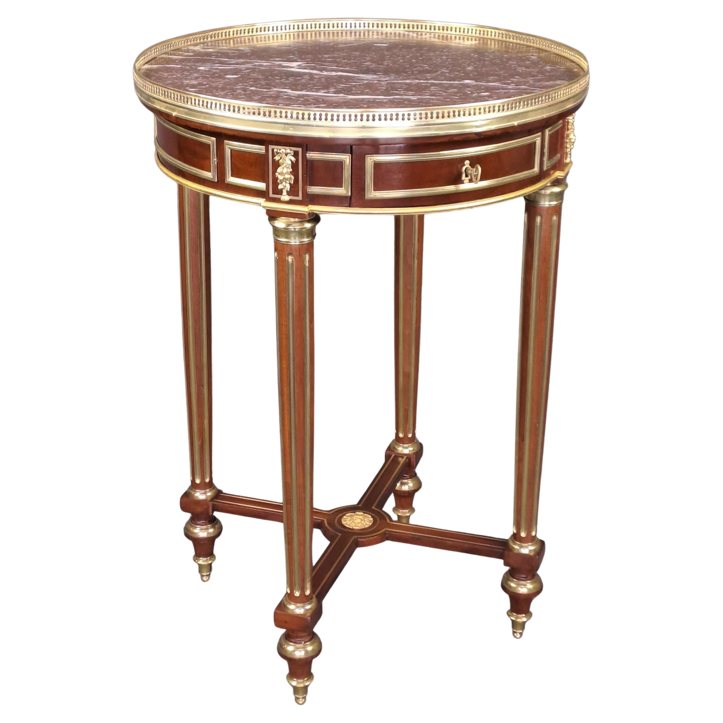 Mahagoni Gueridon im Louis XVI-Stil