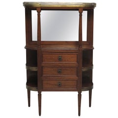 Mahogany Louis XVI Style What Not Stand with Marble Top, French, circa 1900