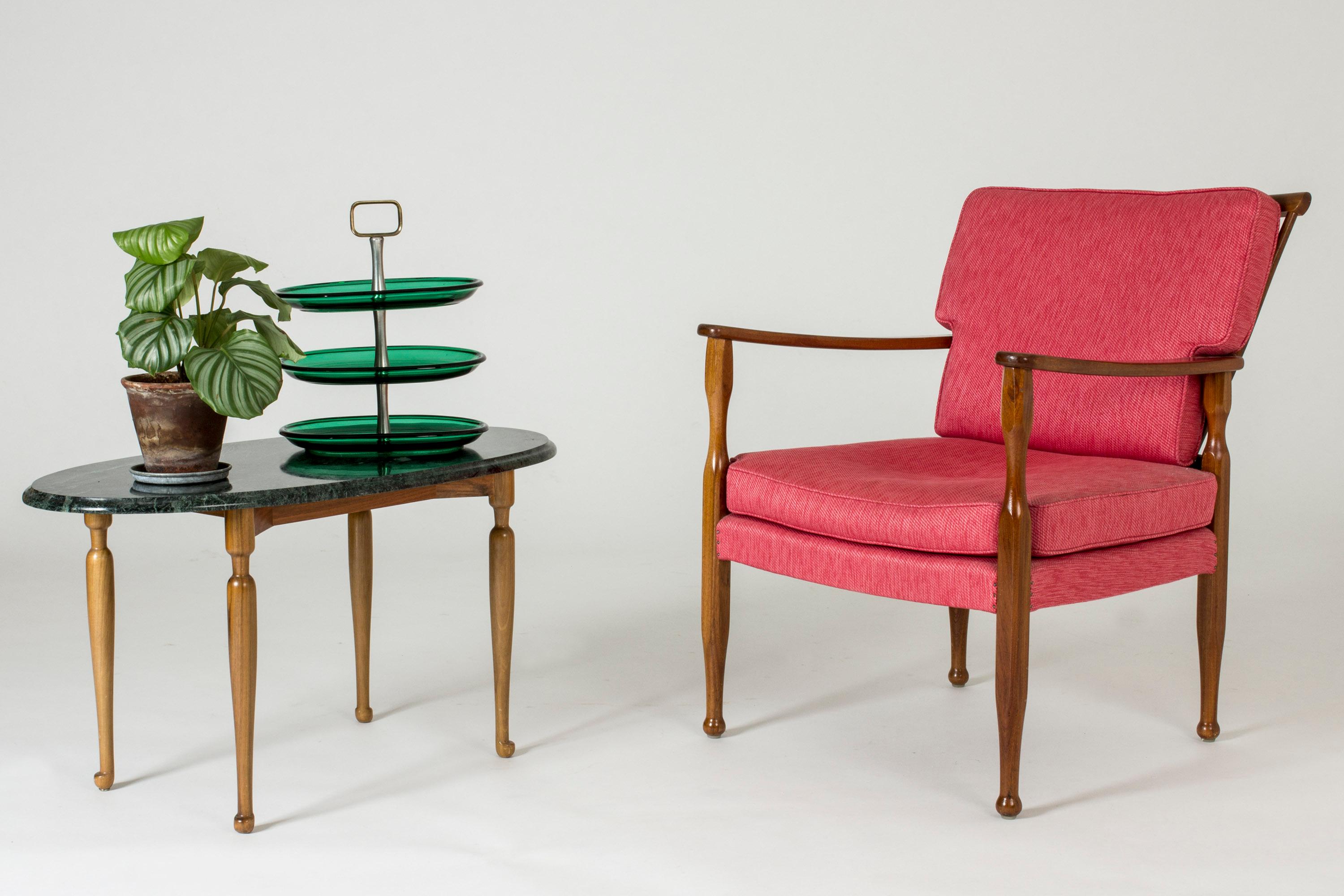 Mahogany Lounge Chair by Josef Frank for Svenskt Tenn, Sweden, 1950s 3