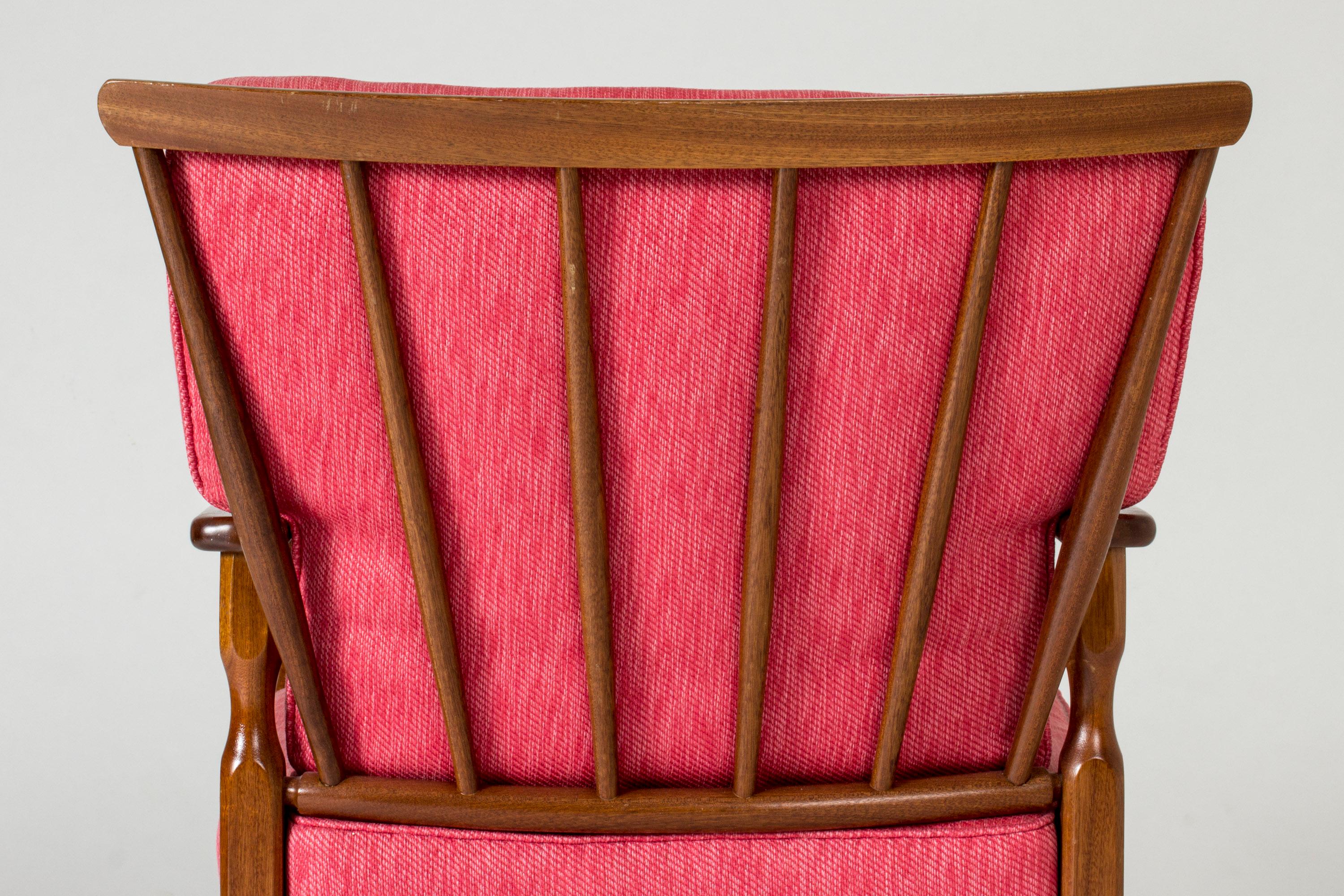 Mahogany Lounge Chair by Josef Frank for Svenskt Tenn, Sweden, 1950s 1