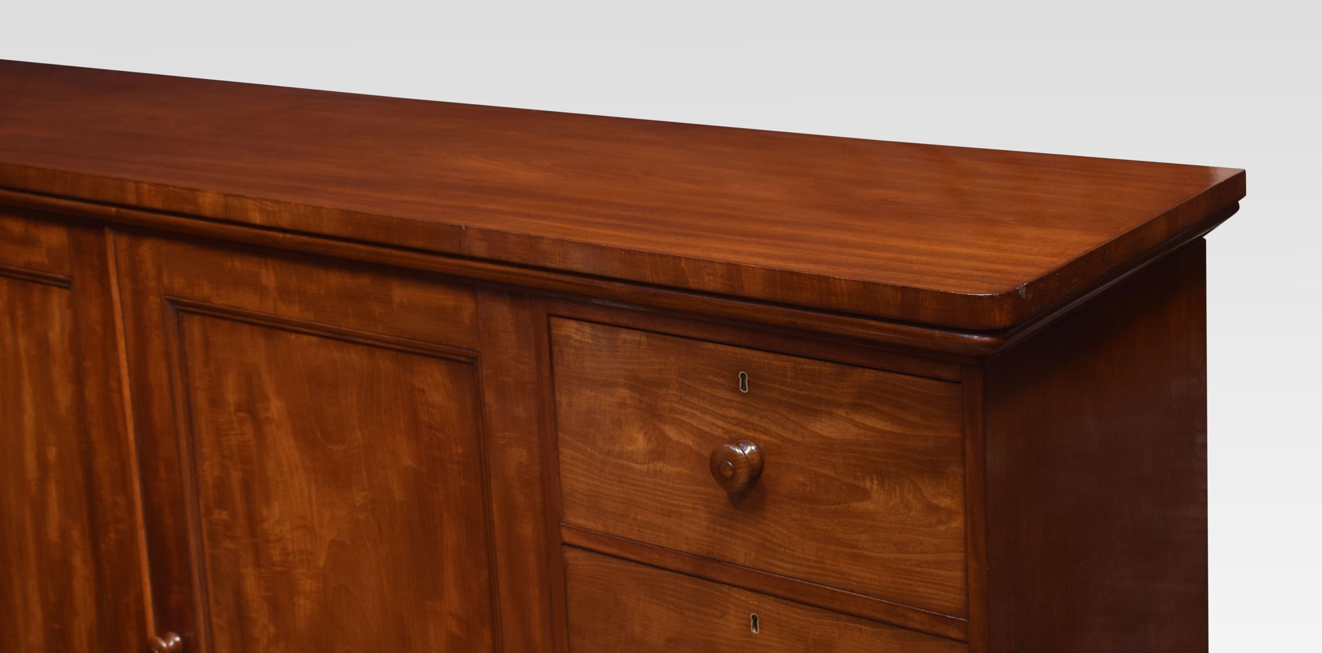Mahogany Low Linen Press by Holland and Sons 3
