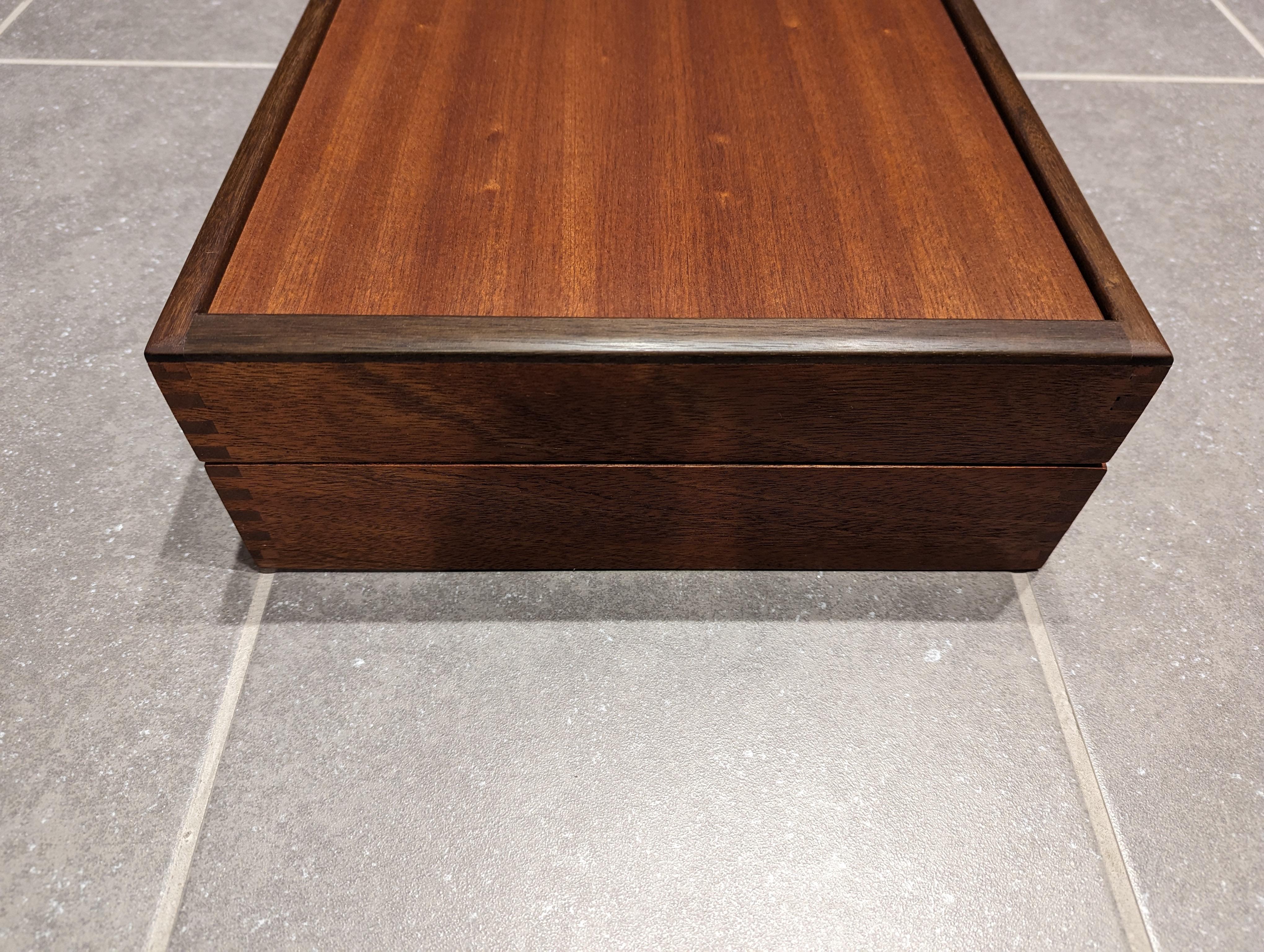 Mahogany machinists tool box For Sale 2