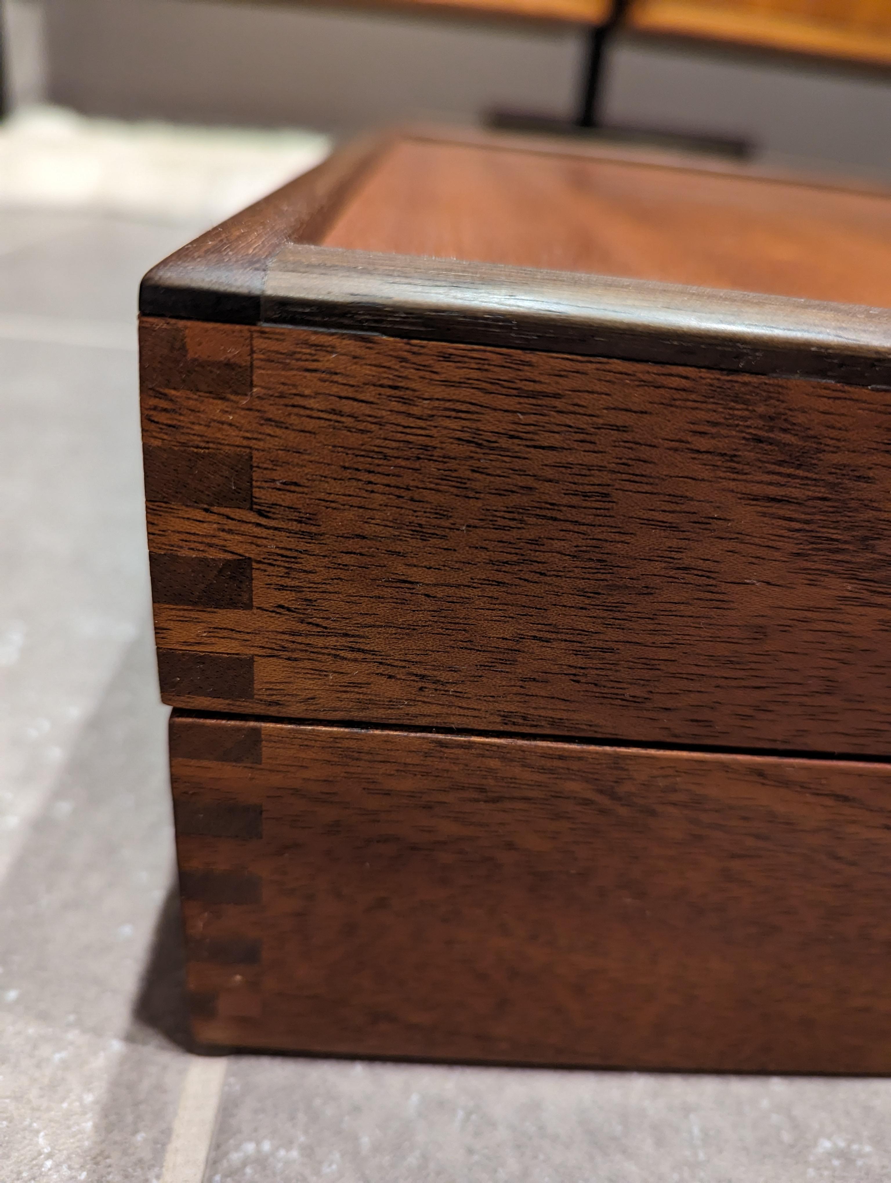 Mahogany machinists tool box For Sale 3