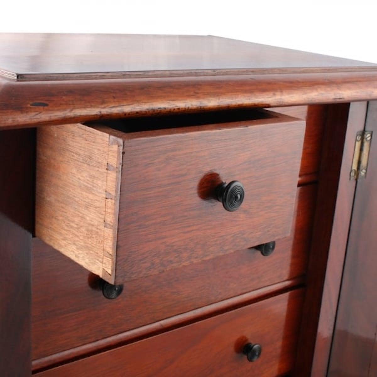 Mahogany & Maple Table Cabinet, 19th Century For Sale 3