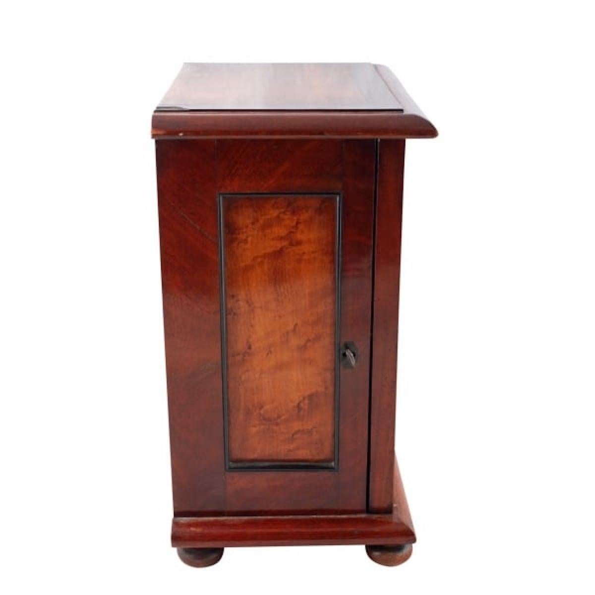 Mahogany & Maple Table Cabinet, 19th Century For Sale 4