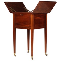 Mahogany Mappin & Webb Rise and Fall Cocktail Cabinet or Dry Bar
