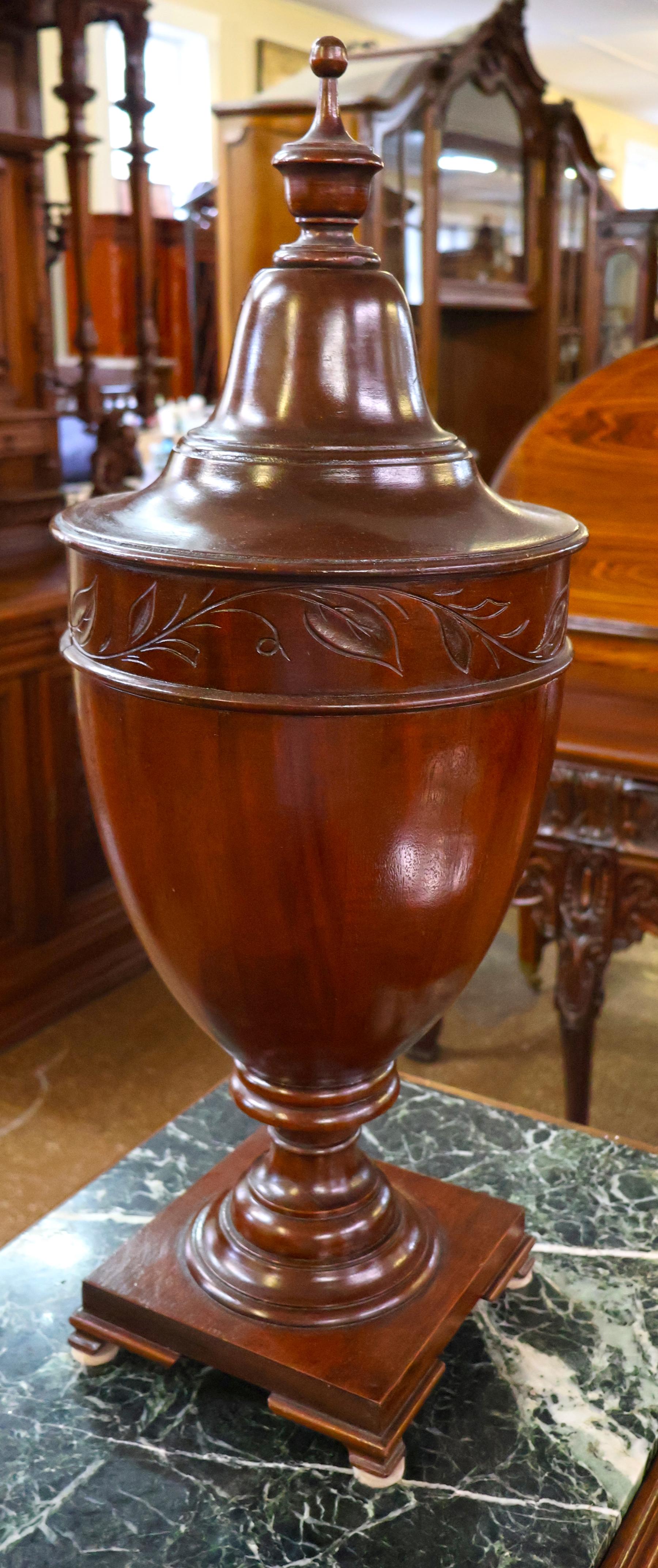Mahogany Marble Top Adam Style Buffet Sideboard With Knife Boxes Circa 1900 im Angebot 3