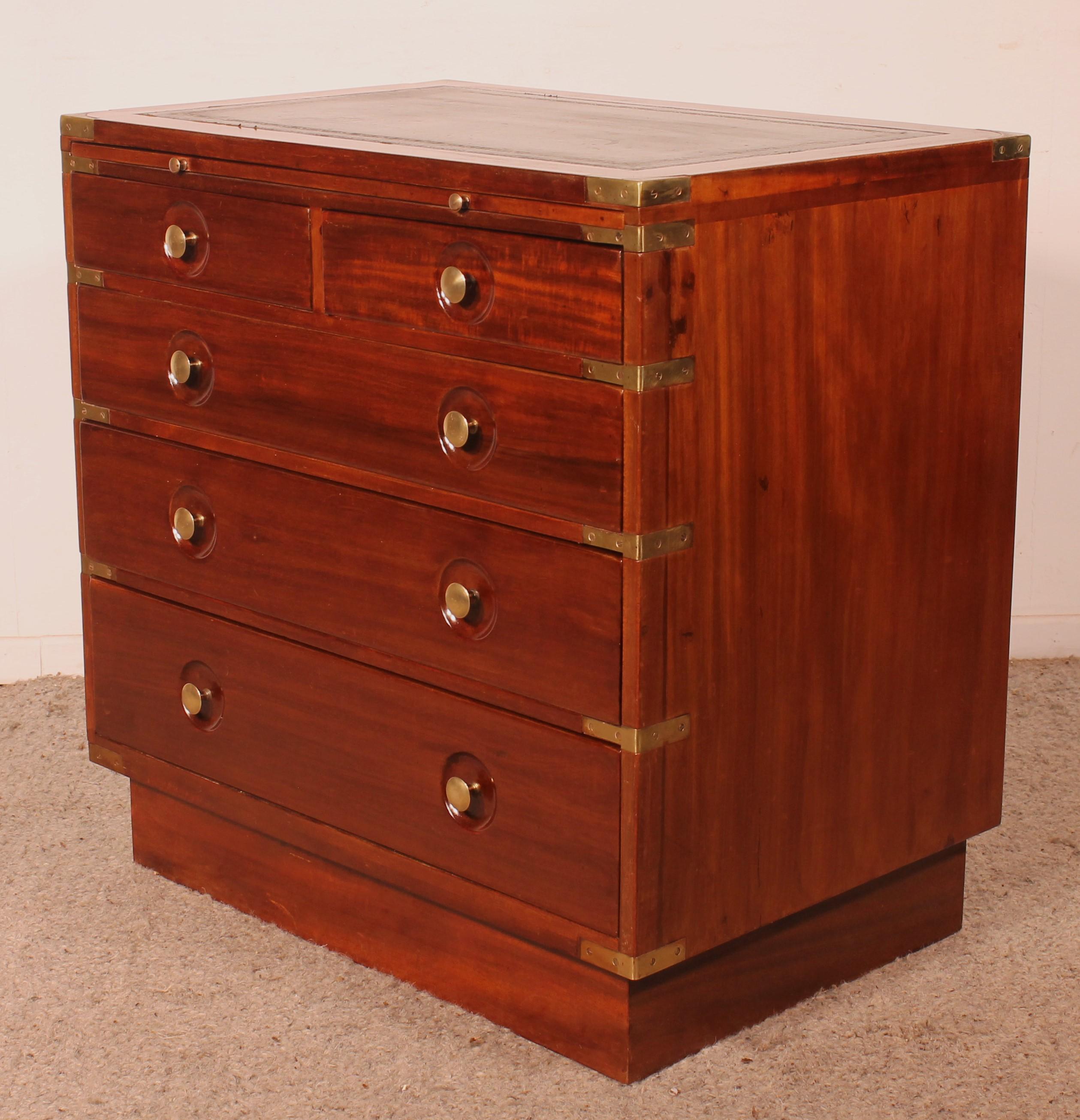 Mahogany Marine / Campaign Chest Of Drawers Of A Cruise Liner For Sale 6