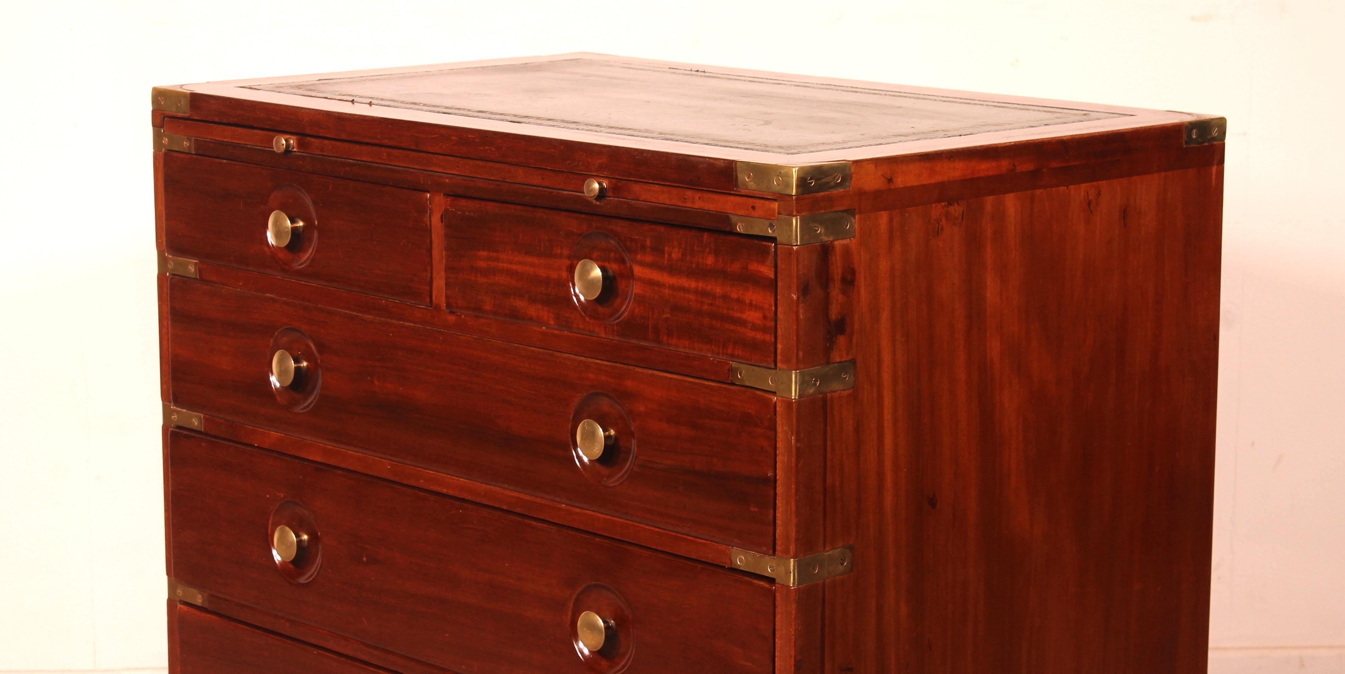 Mahogany Marine / Campaign Chest Of Drawers Of A Cruise Liner For Sale 7