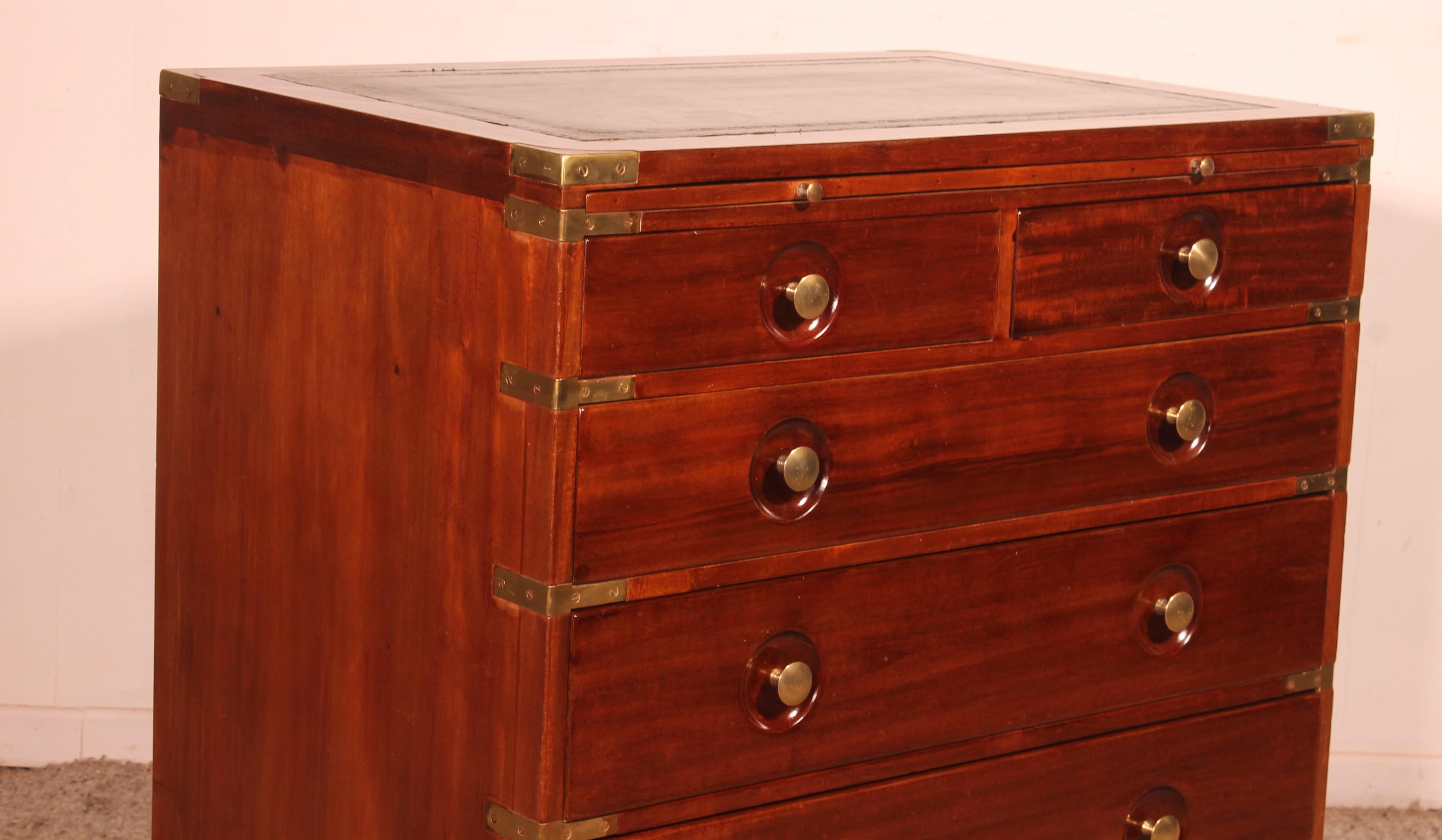 Mahogany Marine / Campaign Chest Of Drawers Of A Cruise Liner For Sale 1