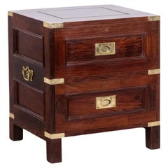 Vintage Mahogany marine chest of drawers. 1950s.