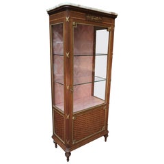 Mahogany Marqueterie and Bronze Louis XVI Style Bookcase, circa 1900