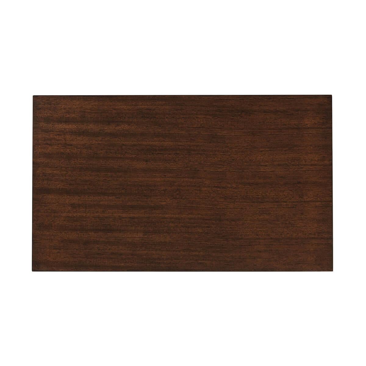 Mahagoni Mid Century Modern Nachttisch (Vietnamesisch) im Angebot